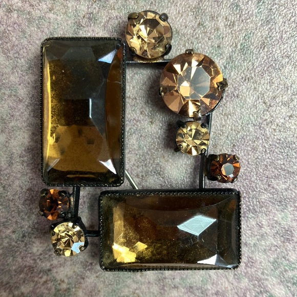 Vintage Modernist Style Brooch - Picture 1 of 4